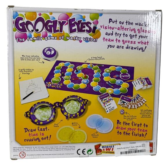 Googly Eyes Game Family Drawing Game with Crazy, Vision-Altering Glasses - Picture 4 of 6